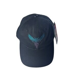 NBA Charlotte Hornets Pro Standard Black Brim Rhinestone Strapback Hat NWT